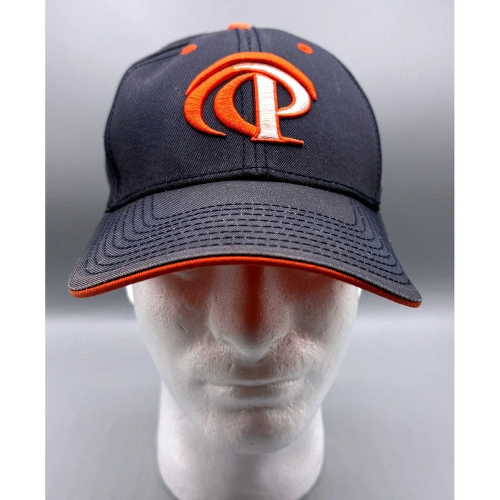 The Game Pepperdine Waves Mens Navy Orange Adjustable Baseball Cap Hat One Size